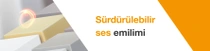 Sürdürülebilir ses yalıtımı çözümlerinde kullanılan çeşitli renklerdeki köpük bloklar. Metinde şunlar yazıyor: “Sürdürülebilir ses yalıtımı.” 