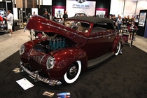 Goolsby Customs 1940 Ford Convertible, coated in Glasurit Cabernet, Goolsby Edition custom BASF color, was awarded the Goodguys Gold Award and Glasurit Best Paint Award at the 2017 SEMA Show. Goolsby Customs 1940 Ford Convertible, coated in Glasurit Cabernet, Goolsby Edition custom BASF color, was awarded the Goodguys Gold Award and Glasurit Best Paint Award at the 2017 SEMA Show.
