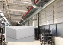 BASF's specialty foam Basotect® G+ is used for acoustic damping at the BMW Group's site in Leipzig, Germany. It is installed on the walls and ceilings, creating a quieter working environment.			          Photo: BASF 2024