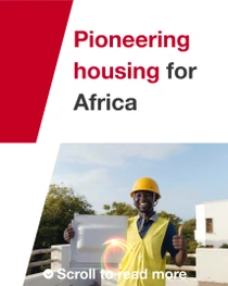 Construction worker in Africa