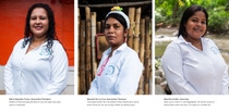 Portraits of: María Alejandra Torres (Association President), Mayerlin De La Cruz (Association Treasurer), Meyvilis Cantillo (Associate),  Portraits of: María Alejandra Torres (Association President), Mayerlin De La Cruz (Association Treasurer), Meyvilis Cantillo (Associate),