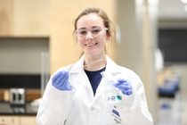 Participants in BASF’s Teens’ Lab investigate material properties and identify substances by chemical and physical methods.
