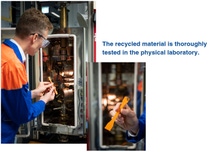 Bernhard von Vacano performs a tensile test.