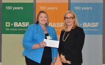 Pictured from left to right, Meredith Quick, Assistant Principal and Robin Rotenberg, Vice President of Corporate Communications for BASF in North America Pictured from left to right, Meredith Quick, Assistant Principal and Robin Rotenberg, Vice President of Corporate Communications for BASF in North America