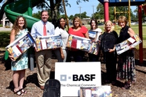 The BASF site in Freeport, Texas, is celebrating the company’s 150th global anniversary by donating 150 backpacks with school supplies to Brazosport Independent School District (BISD). Pictured from left are Jean May, Coordinator of Federal Programs, BISD; Danny Massey, Superintendent, BISD; Stacey Mcoy, Homeless Support Services, BISD; Casey Cowley, Purchasing Specialist, BISD; Suzanne Kocurek, Sr. Accounting Analyst, BASF; Cindy Suggs, Manager of Community and Government Affairs, BASF; and Denise Babb, Director of Federal, State and Early Childhood program, BISD. The BASF site in Freeport, Texas, is celebrating the company’s 150th global anniversary by donating 150 backpacks with school supplies to Brazosport Independent School District (BISD). Pictured from left are Jean May, Coordinator of Federal Programs, BISD; Danny Massey, Superintendent, BISD; Stacey Mcoy, Homeless Support Services, BISD; Casey Cowley, Purchasing Specialist, BISD; Suzanne Kocurek, Sr. Accounting Analyst, BASF; Cindy Suggs, Manager of Community and Government Affairs, BASF; and Denise Babb, Director of Federal, State and Early Childhood program, BISD.