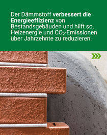 Querschnitt einer Mauer mit roter Klinkerfassade und integriertem Dämmmaterial zur Verbesserung der Energieeffizienz von Gebäuden. Querschnitt einer Mauer mit roter Klinkerfassade und integriertem Dämmmaterial zur Verbesserung der Energieeffizienz von Gebäuden.