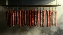 Innovative Ultramid® H enables smokability of sausages in artificial casings with subsequent drying.
Photo: BASF Innovative Ultramid® H enables smokability of sausages in artificial casings with subsequent drying.
Photo: BASF