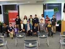 (Front row, left to right) Umar Ali, Henry Demarest, Cecilia Daddio, Aayushi Jha, Will McCreary, Rishikesh Madabhushi, Sadi Gulcelik, Ben Shapiro. (Back row, left to right) Zachary Rosman, Leyla Girodano, Tyler Masuyama, Quin Burke (New York State Champion), Rifat Islam, Rishit Gupta, Harrison Dubroff.