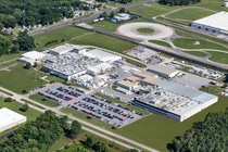 Ariel view of BASF site in Huntsville, Alabama - Celebration of Growth event, August 24, 2017.