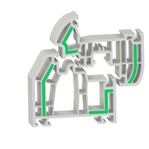 New Ultradur® grade improves the insulating properties of window profiles. Application example of Ultradur (green) in a PVC window profile, produced in co-extrusion process. New Ultradur® grade improves the insulating properties of window profiles. Application example of Ultradur (green) in a PVC window profile, produced in co-extrusion process.