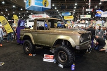 1966 Bronco painted by The Refinery by Adam Krause Inc. with Glasurit 90-Line Refinery Green and Refinery Brown, was named a top Ford vehicle by Motor Trend. 1966 Bronco painted by The Refinery by Adam Krause Inc. with Glasurit 90-Line Refinery Green and Refinery Brown, was named a top Ford vehicle by Motor Trend.