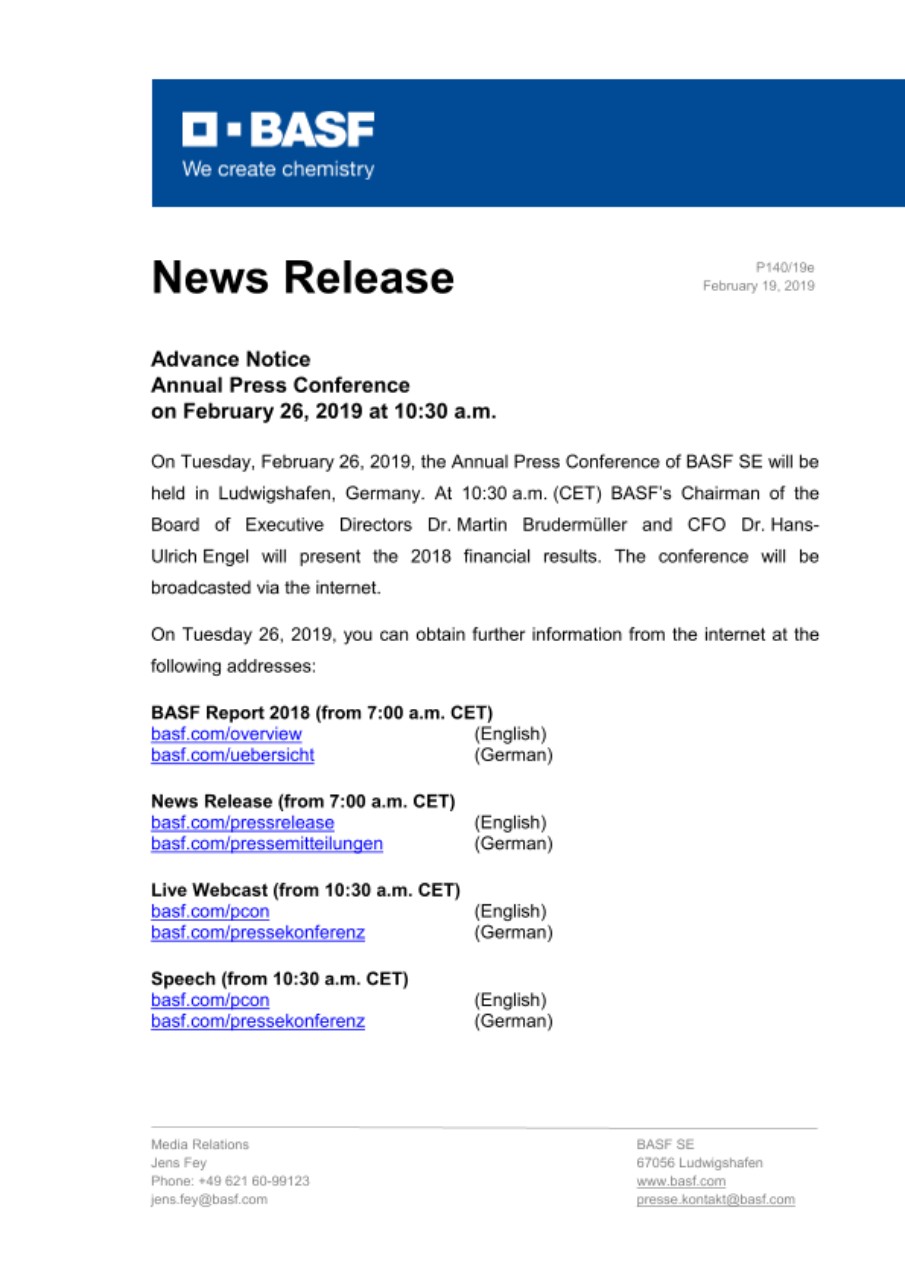 News Release News Release