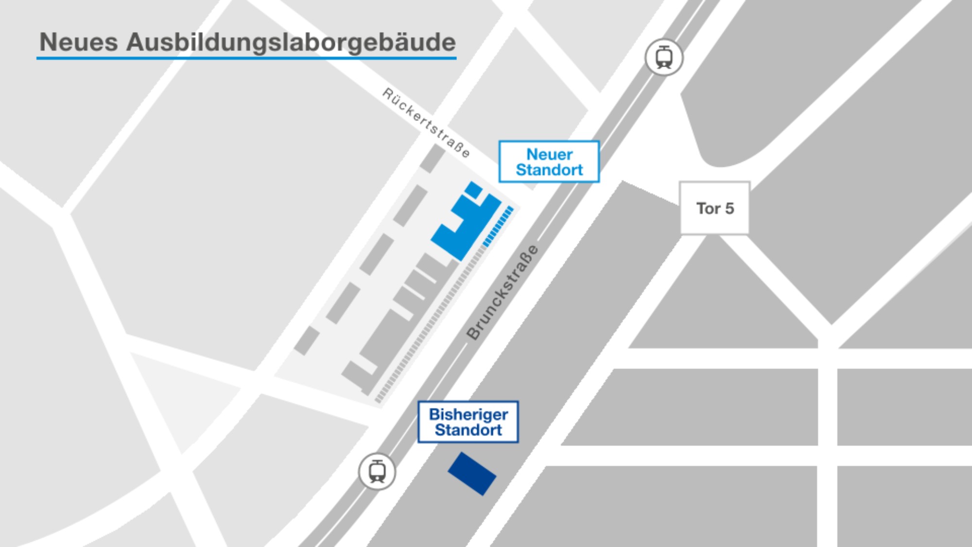 Lageplan des neuen BASF Ausbildungslaborgebäudes am Standort Ludwigshafen