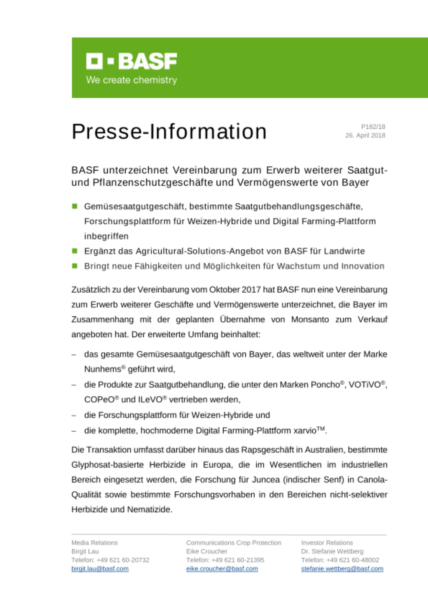 Presse-Information Presse-Information