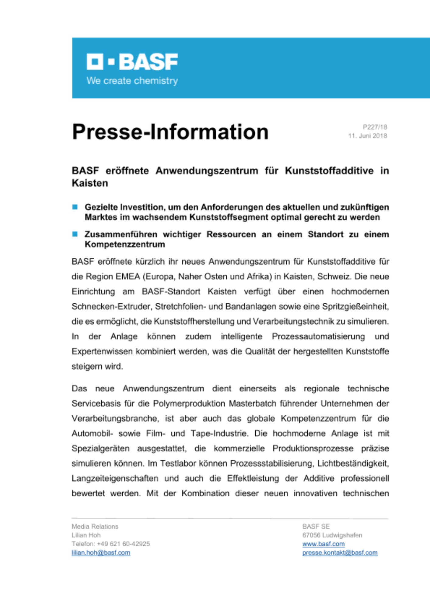 Presse-Information Presse-Information
