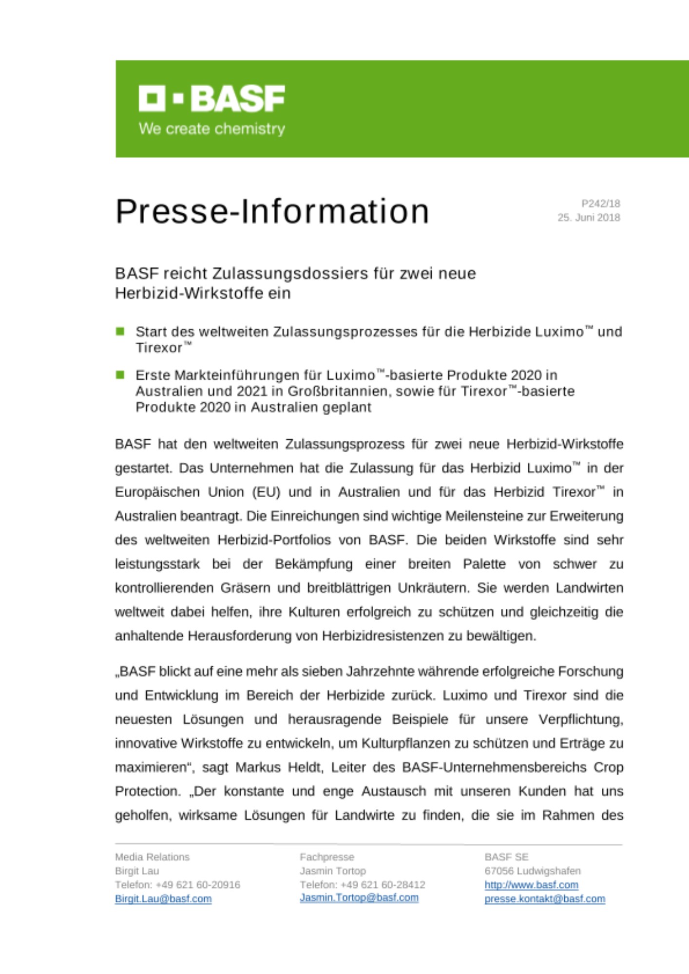 Presse-Information Presse-Information