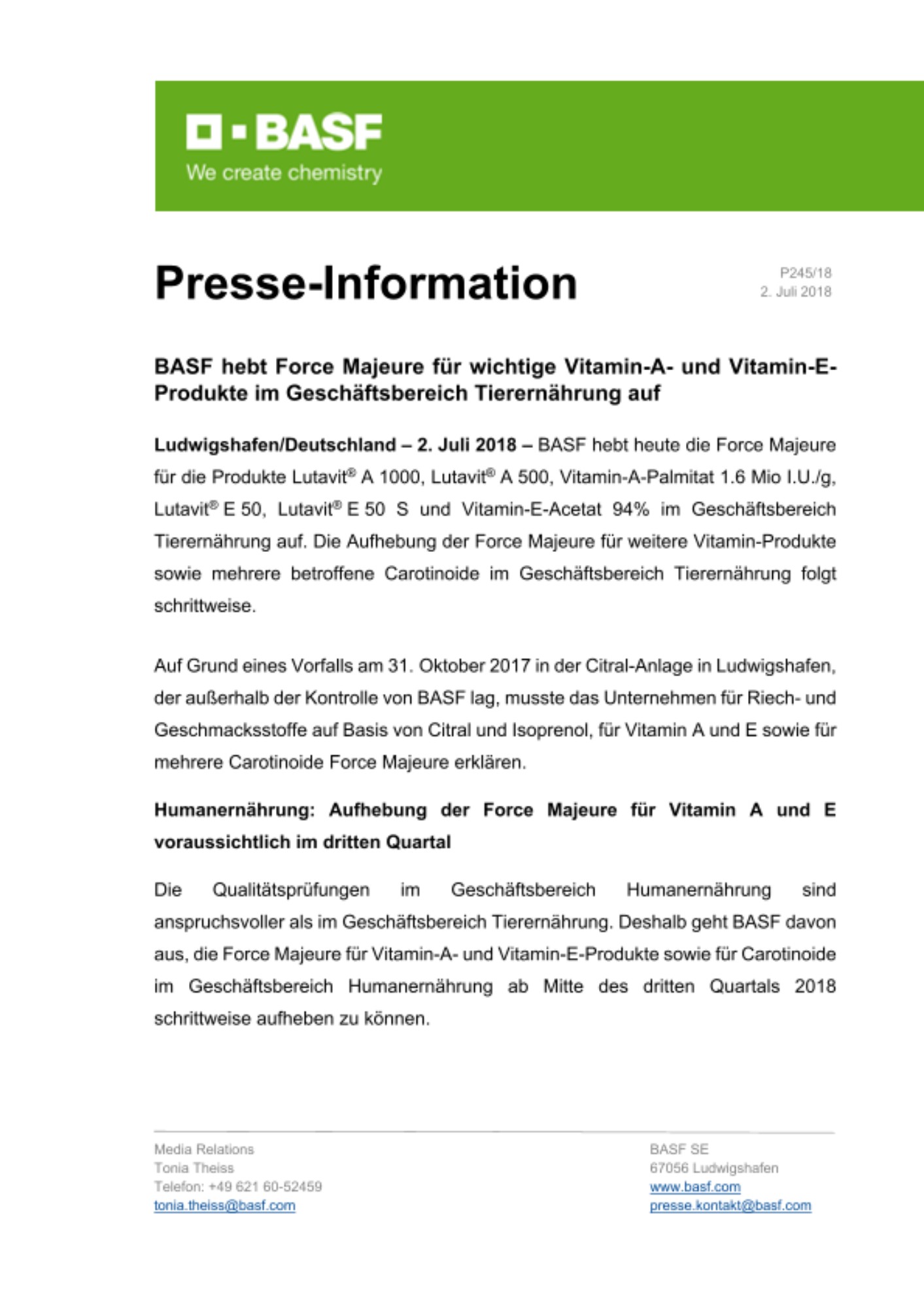 Presse-Information Presse-Information