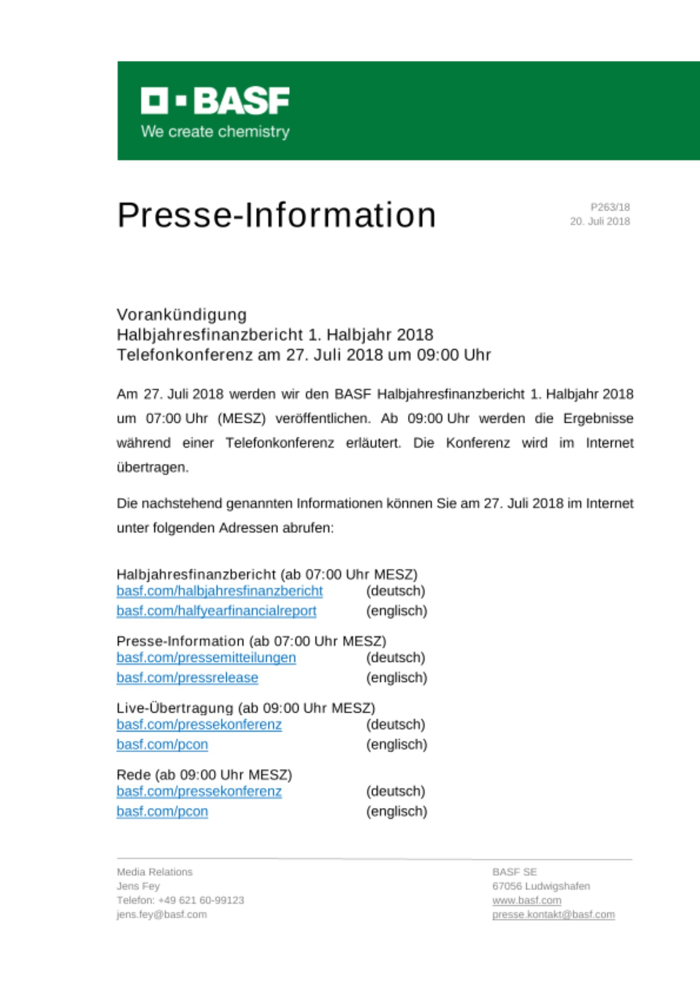 Presse-Information Presse-Information
