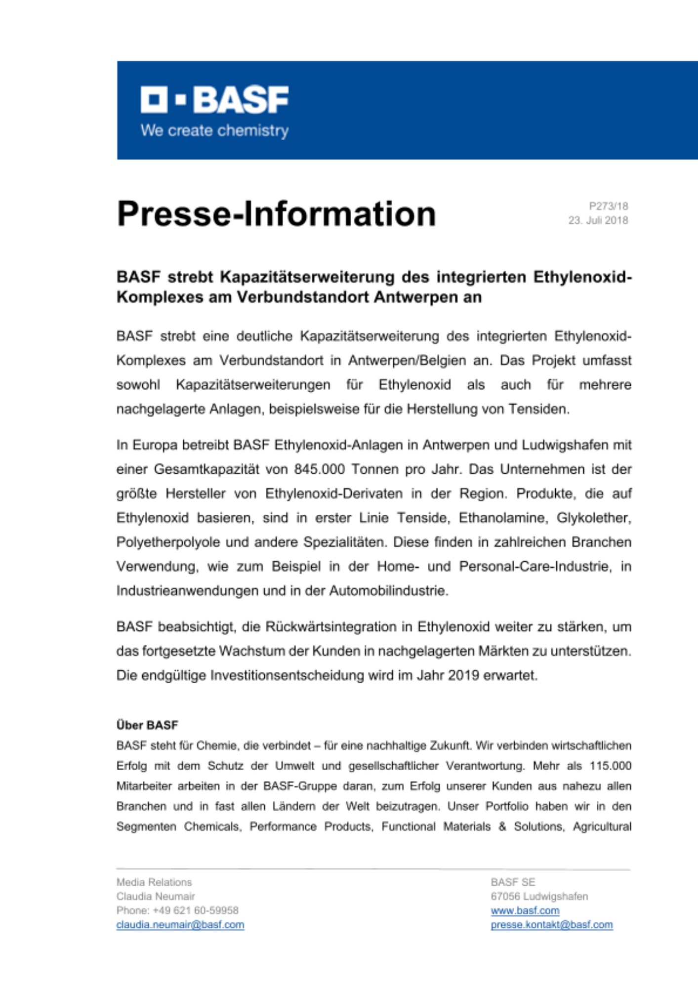 Presse-Information Presse-Information