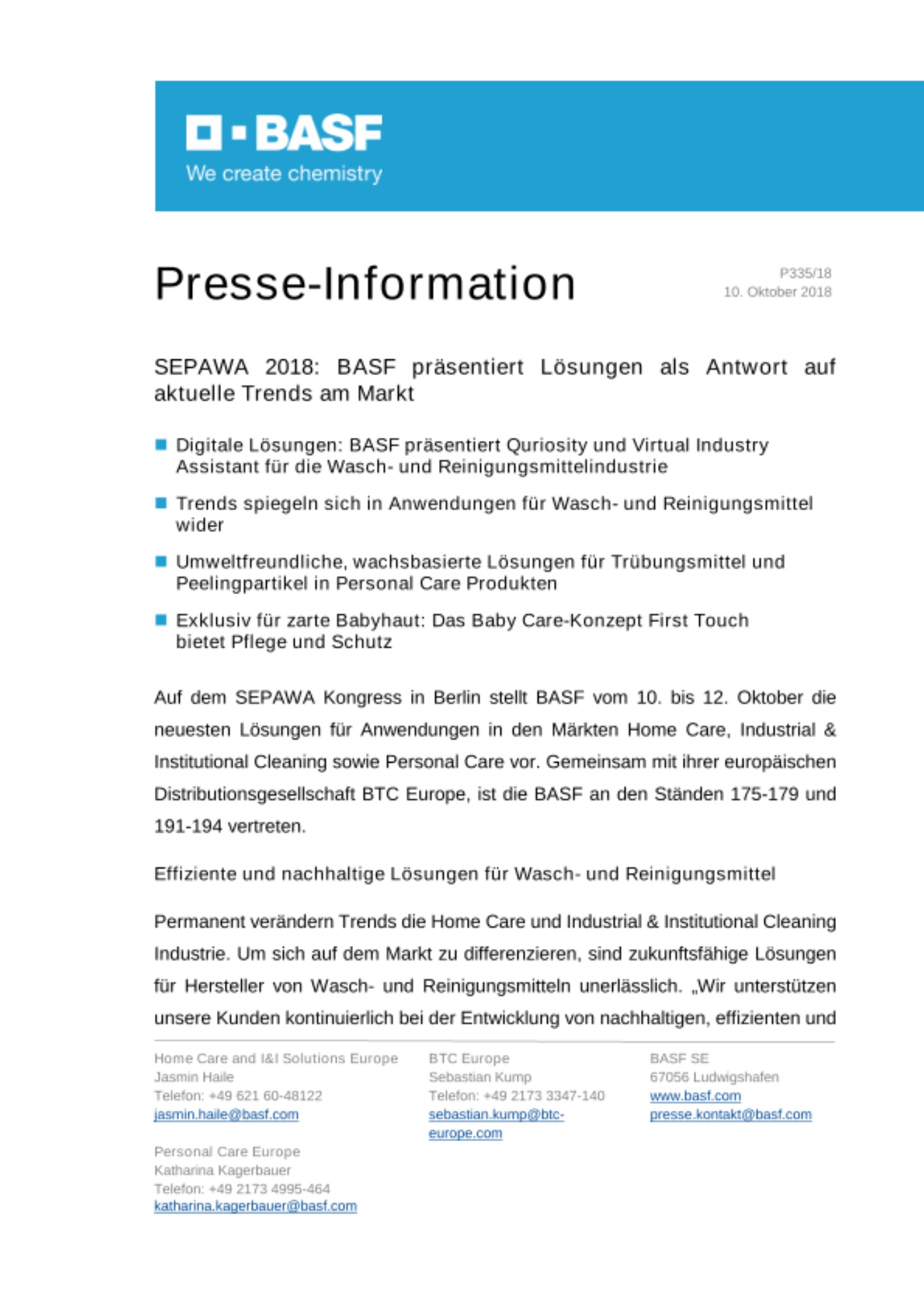Presse-Information Presse-Information
