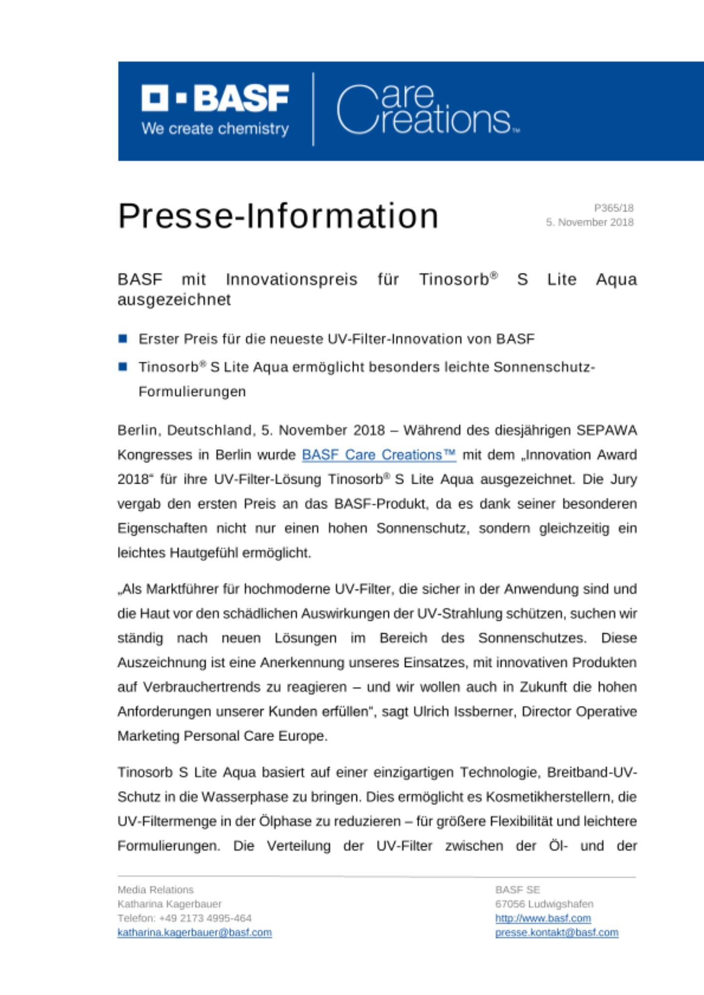 Presse-Information Presse-Information