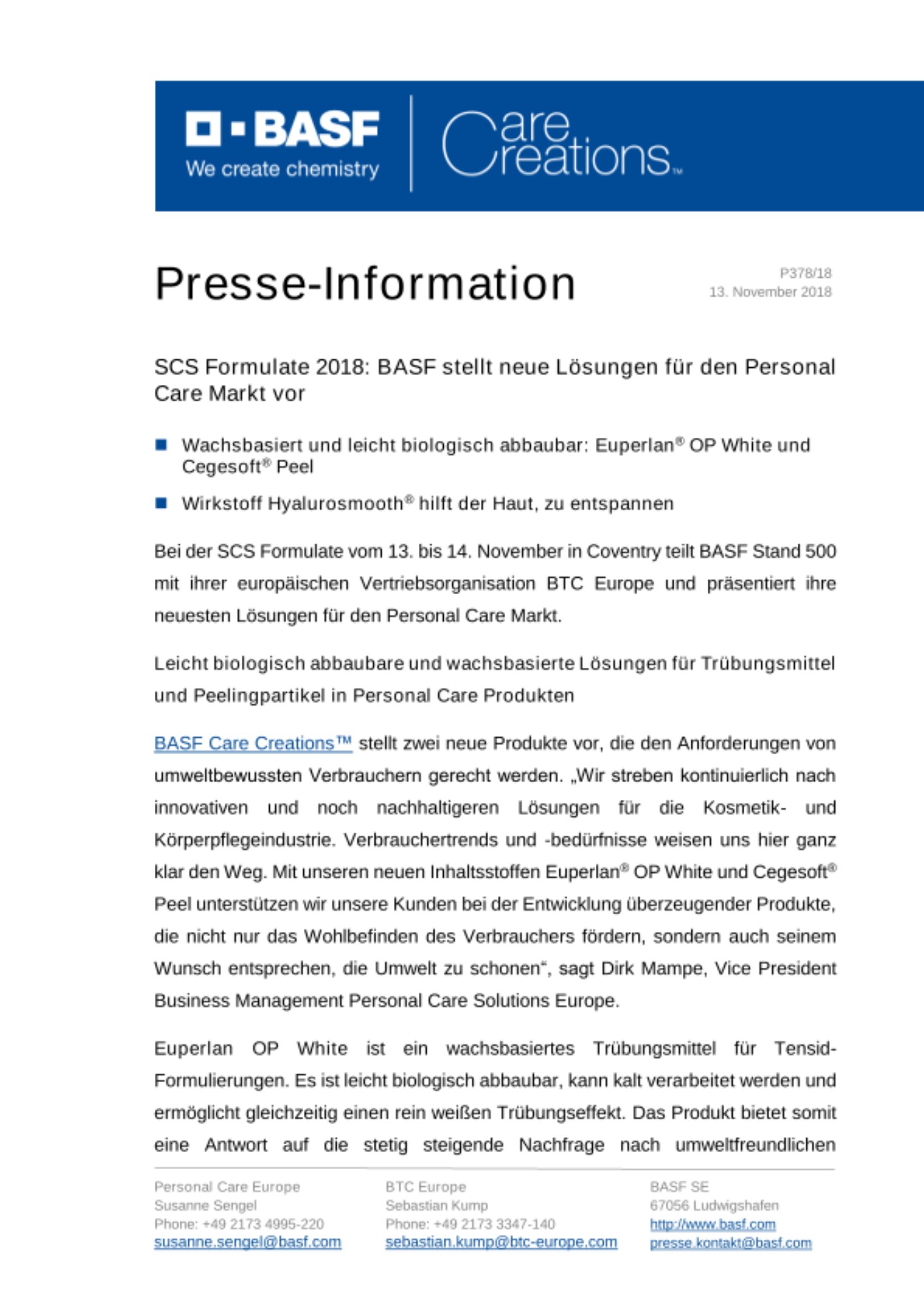 Presse-Information Presse-Information