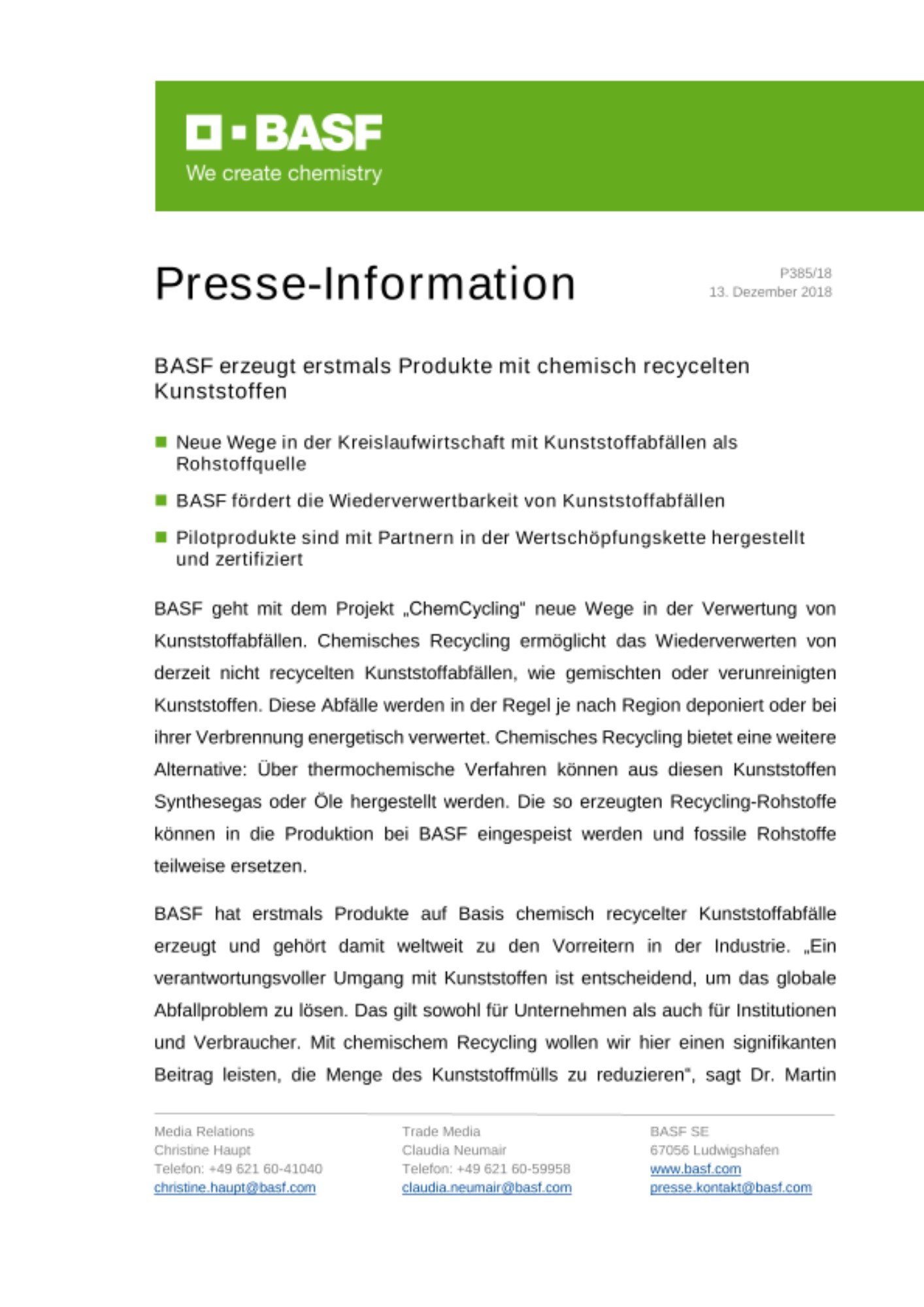 Presse-Information Presse-Information