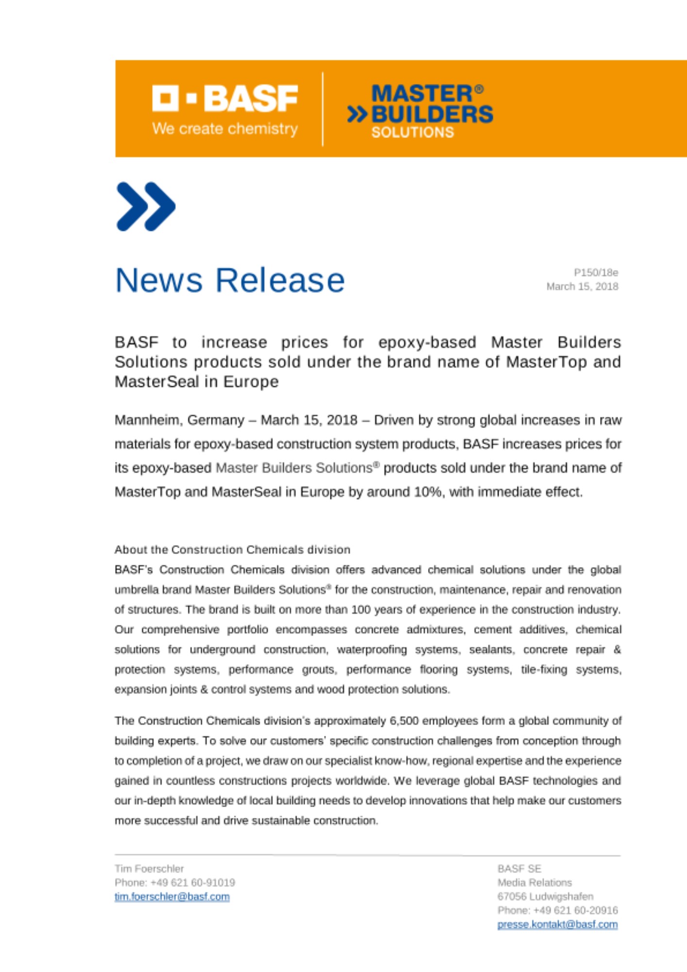 News Release News Release