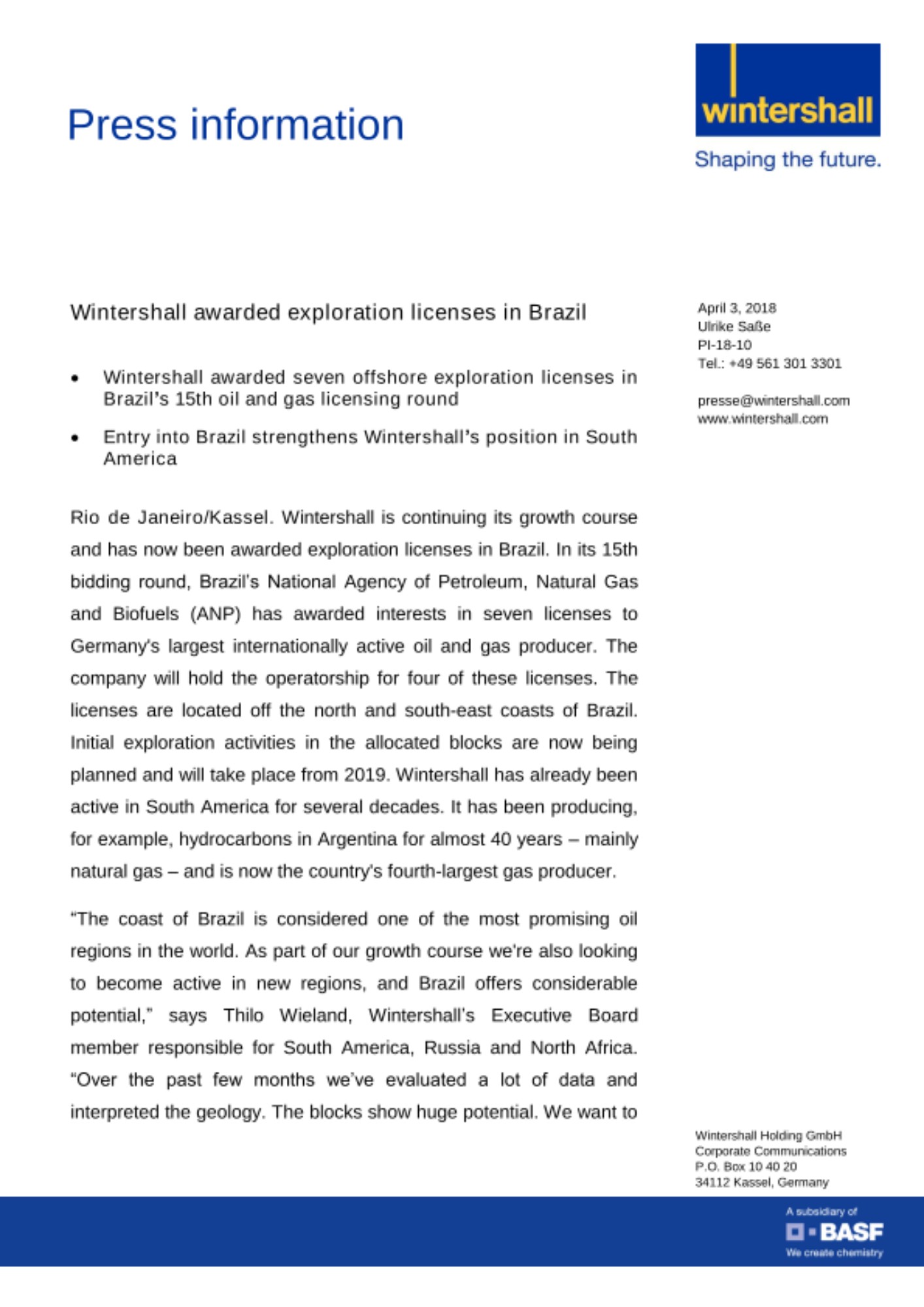 News Release News Release