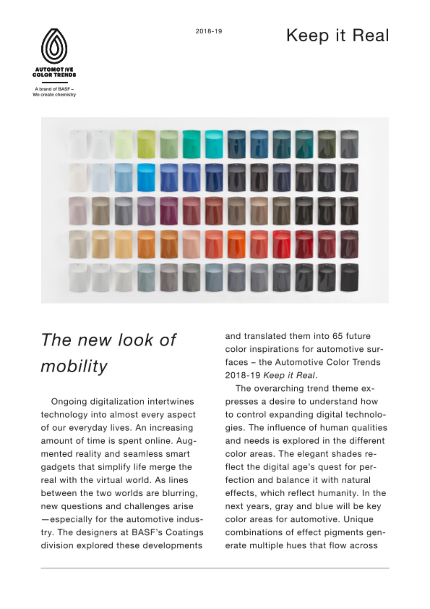 Automotive Color Trends 2018-19