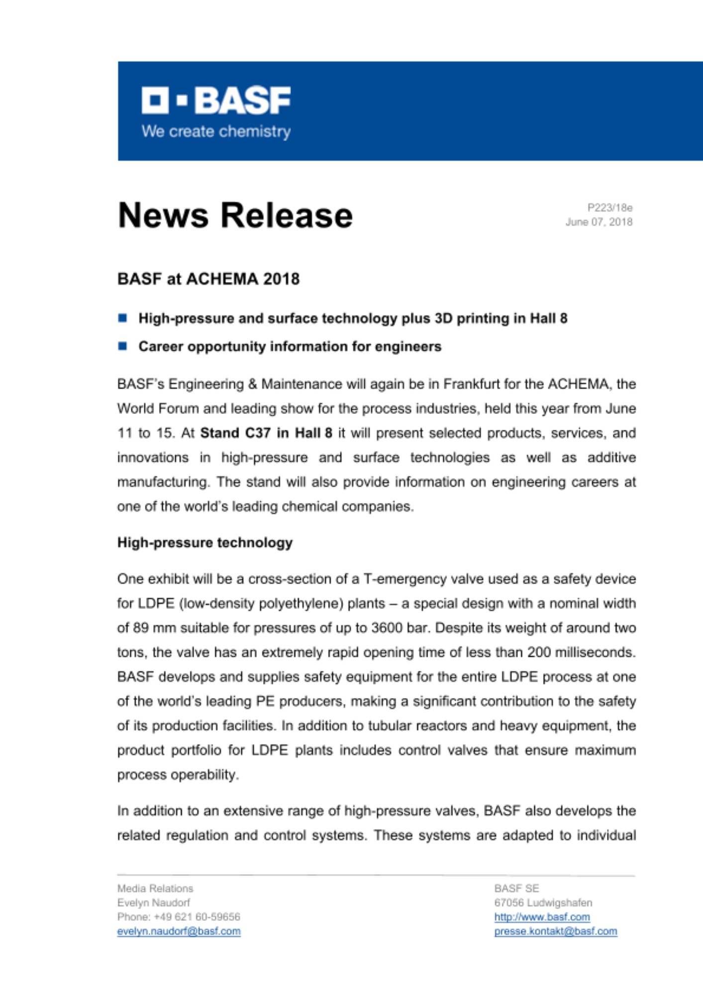 News Release News Release