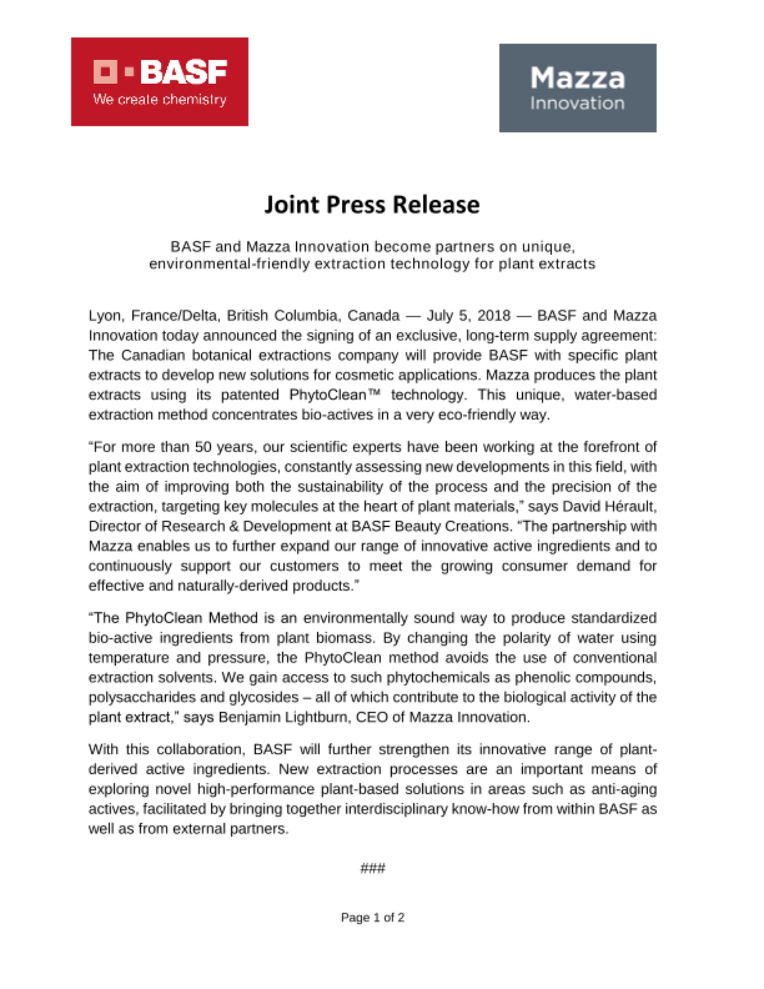 News Release News Release