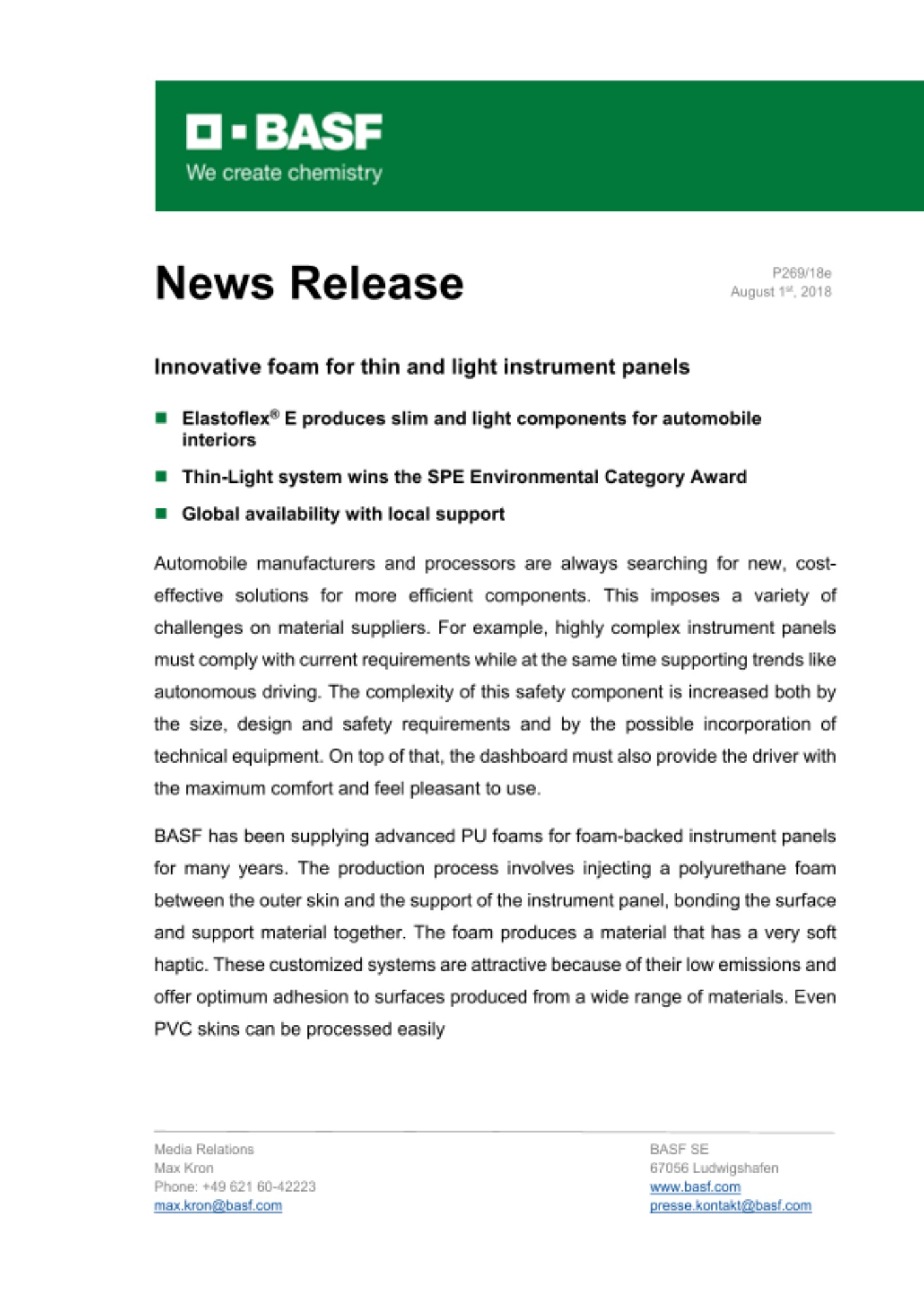 News Release News Release