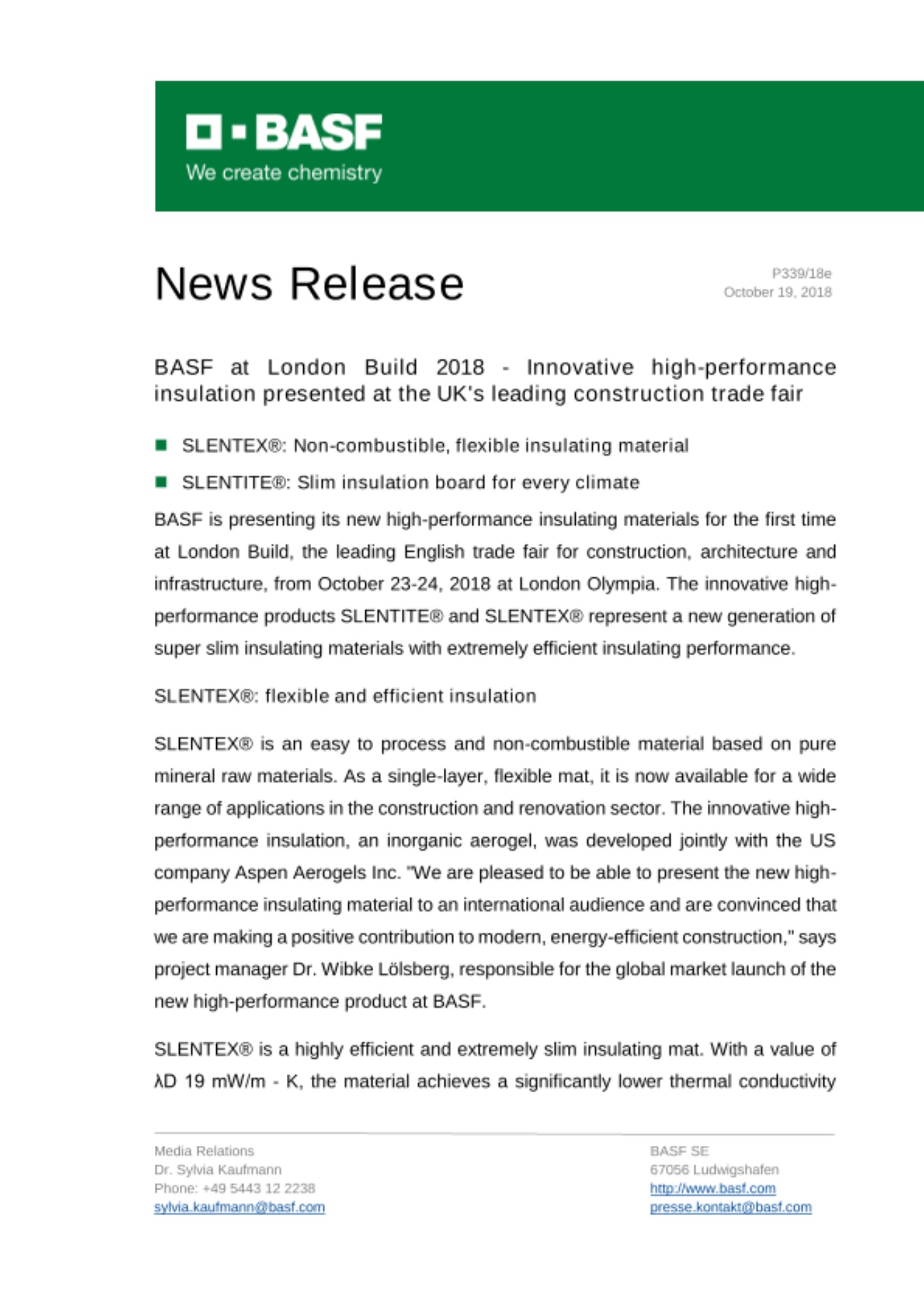 News Release News Release