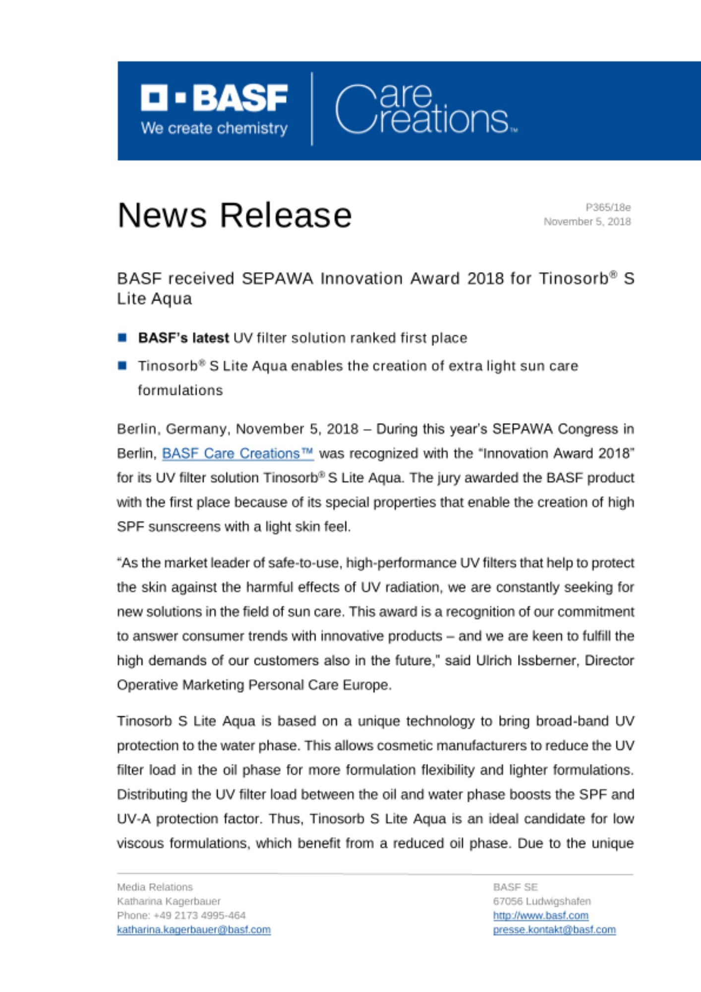 News Release News Release