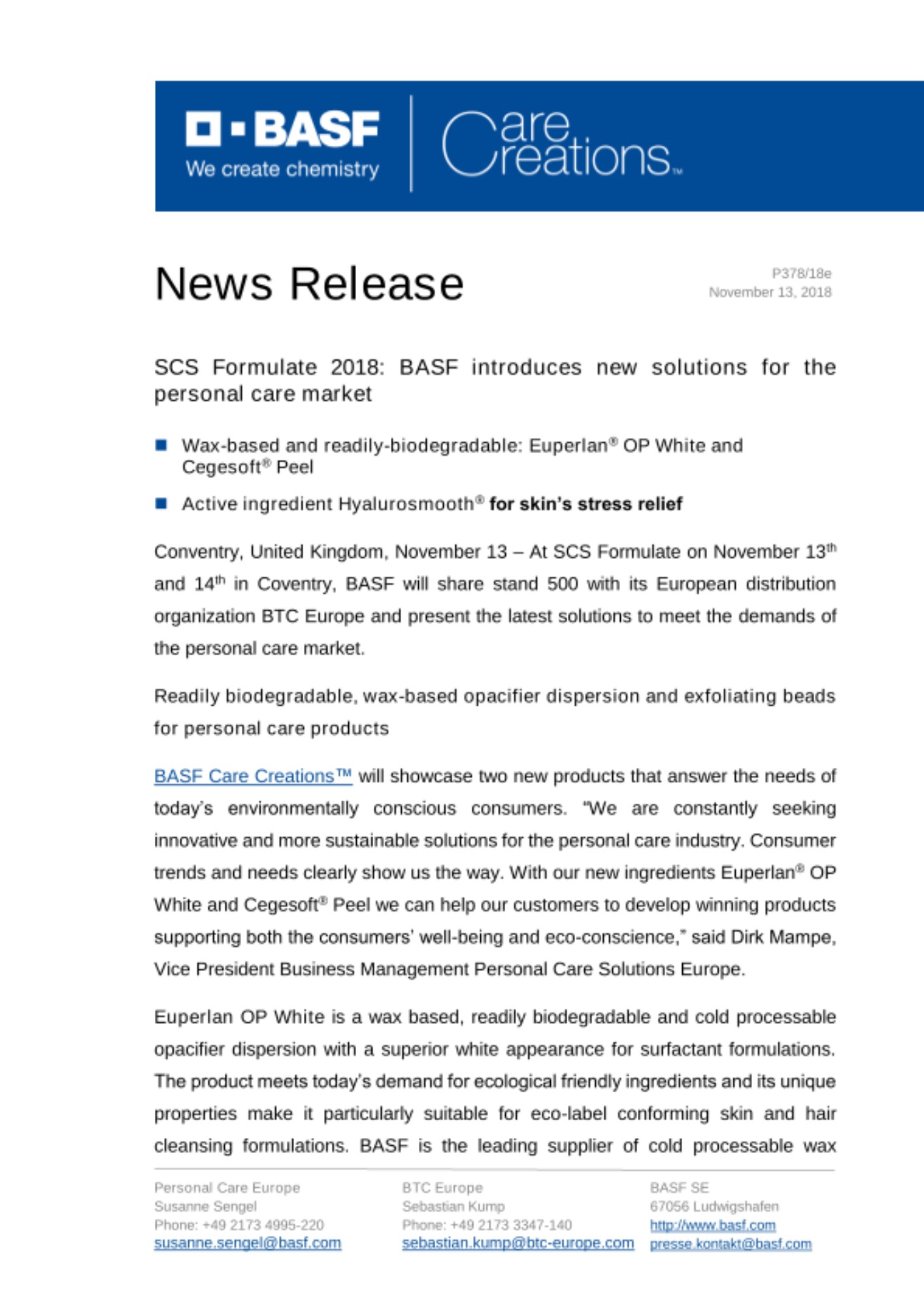 News Release News Release