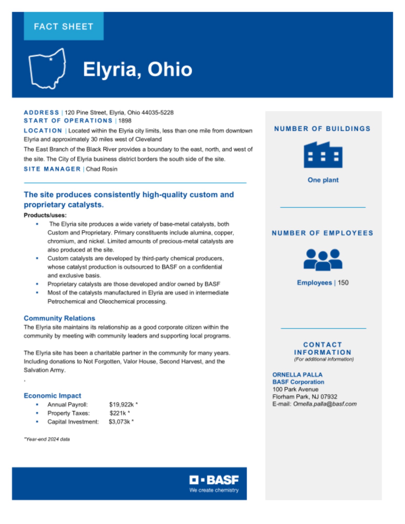 Elyria-OH-SiteFactSheet-February 2025 Elyria-OH-SiteFactSheet-February 2025