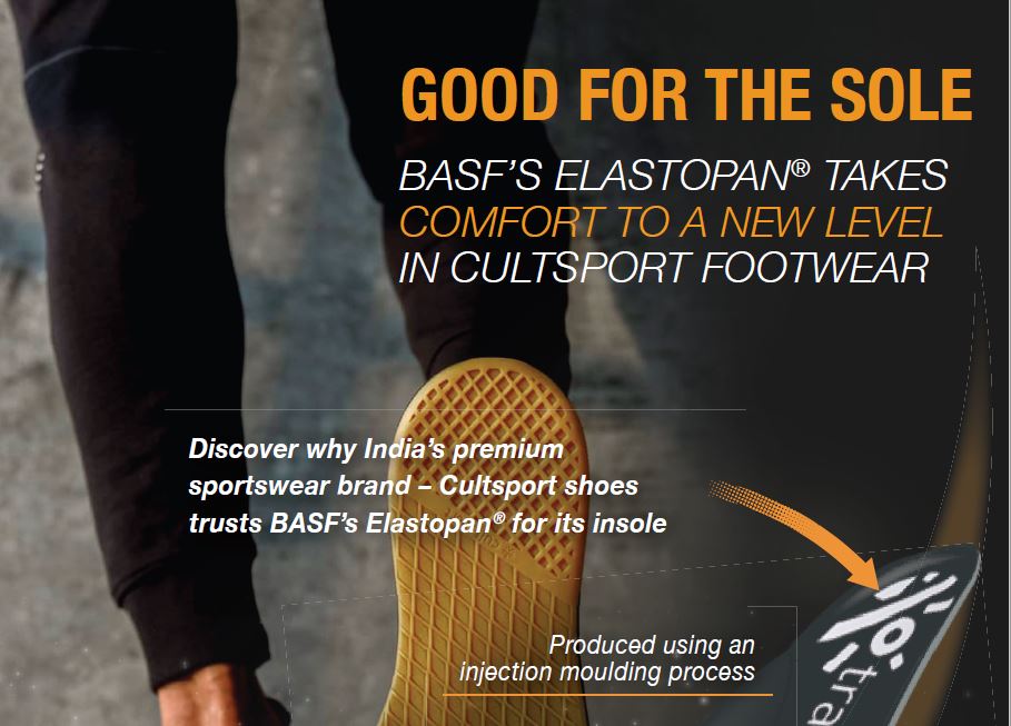 BASF and cultsport take comfort to a new level in footwear with Elastopan®
